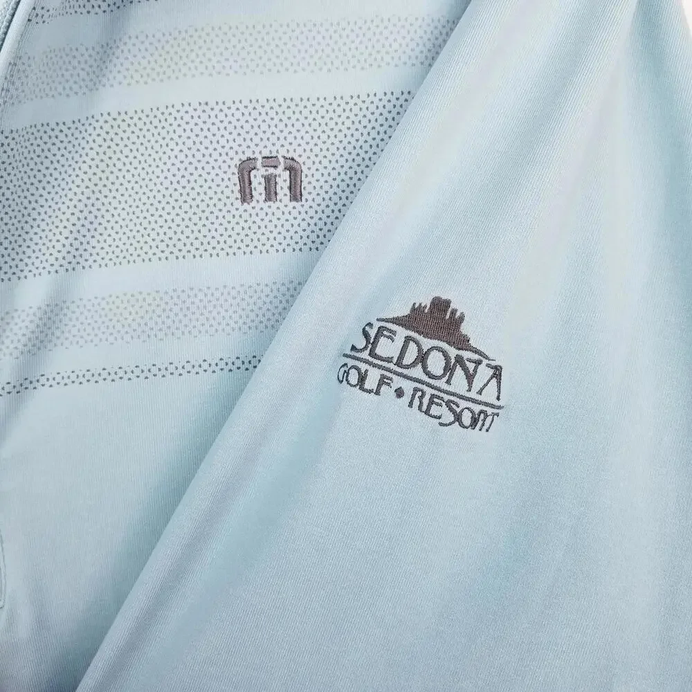 Travis Mathew 1/4 Zip Pullover Shirt Jacket XXL Light Blue Sedona Golf & Resort - Picture 7 of 15